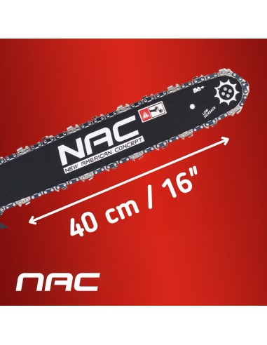 Lekka piła pilarka spalinowa 40 cm 16" NAC CST52-40-01AC-V 5902490785069 9