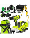 Zestaw NAC SMART Poziomica laserowa + Wkrętarka + Wyrzynarka + Odkurzacz + Bateria + Ładowarka