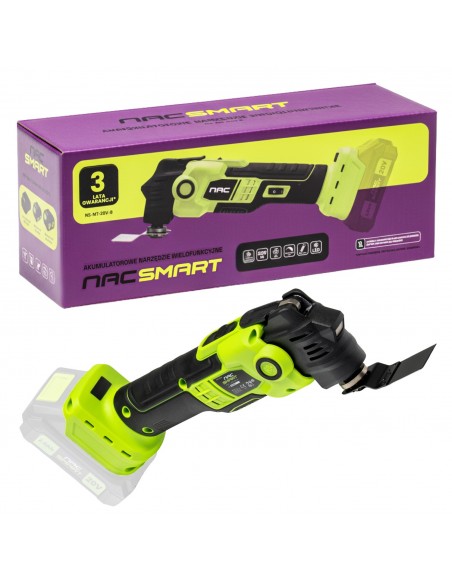 Duży zestaw elektronarzędzi akumulatorowych dla stolarza NAC SMART z baterią i ładowarką 5905842532083 9