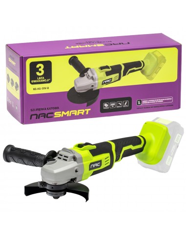 Zestaw NAC SMART: Klucz udarowy + Szlifierka + Polerka + Latarka + Odkurzacz + Aku + Ładowarka 5905842532120 9