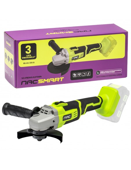 Zestaw NAC SMART: Klucz udarowy + Szlifierka + Polerka + Latarka + Odkurzacz + Aku + Ładowarka 5905842532120 9