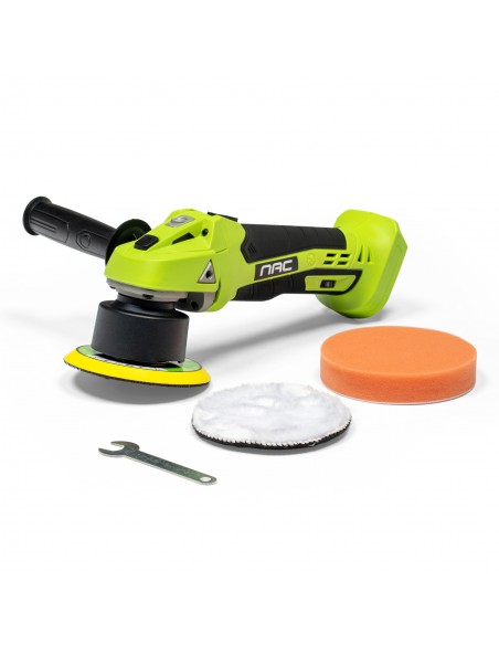 Polerka samochodowa 125 mm NAC SMART NS-PP-20V-B z akumulatorem 2 Ah i szybką ładowarką 5905842532151 11