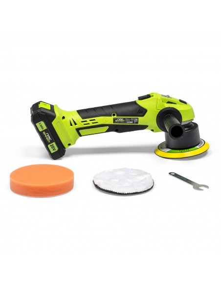 Polerka samochodowa 125 mm NAC SMART NS-PP-20V-B z akumulatorem 2 Ah i szybką ładowarką 5905842532151 12