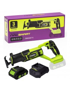 Piła szablasta NAC SMART NS-RS-20V-B z akumulatorem 2 Ah i szybką ładowarką 5905842532106