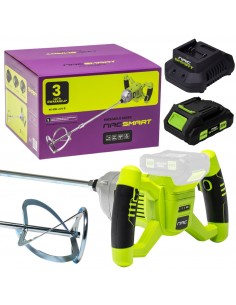 Akumulatorowe mieszadło do kleju NS-MM-20V-B NAC SMART z akumulatorem 2 Ah i szybką ładowarką 5905842532182
