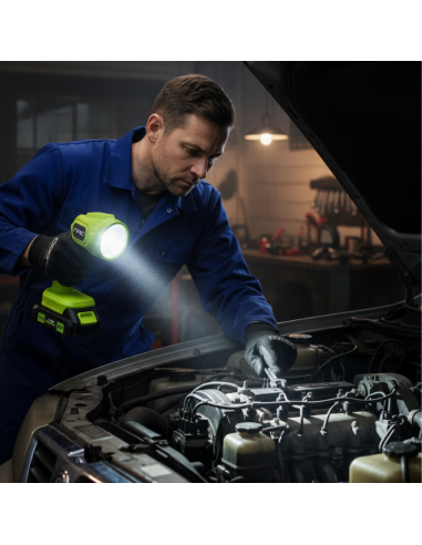 Latarka warsztatowa z ruchomą głowicą NS-WL-20V-B NAC SMART z akumulatorem 2 Ah i szybką ładowarką 5905842532168 2