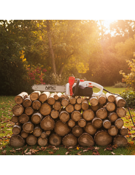 Cicha pilarka elektryczna piła łańcuchowa 35 cm 1600W NAC CE16-35-N-H 5905842509825 10