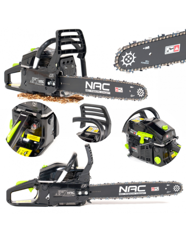 Mocna piła spalinowa pilarka łańcuchowa 52cc 45 cm NAC CST52-45-01AC-V 5905842519817