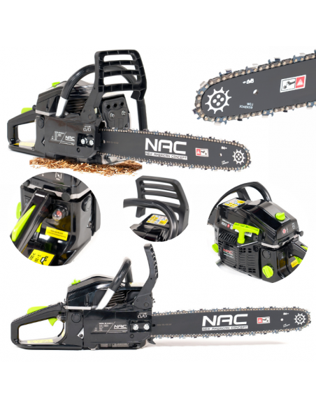 Mocna piła spalinowa pilarka łańcuchowa 52cc 45 cm NAC CST52-45-01AC-V 5905842519817