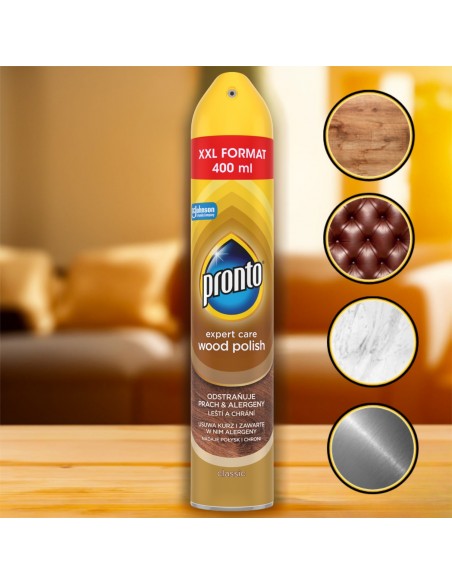 Spray do mebli drewnianych Pronto Expert Care Classic 400 ml 5000204430028 6