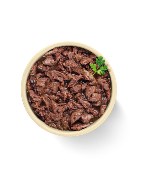 Mokra karma dla dorosłych psów, saszetki z kaczką i wołowiną OptiVital 4x85 g 5906764003095 2