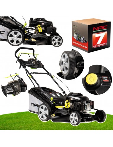 Solidna kosiarka spalinowa z napędem 51cm 196cm3 rozrusznik el. -LS50-196-HS-ES 5902490742239