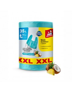 Worki na śmieci o zapachu owoców tropikalnych 35L Jan Niezbędny 100 szt. 5201314198178