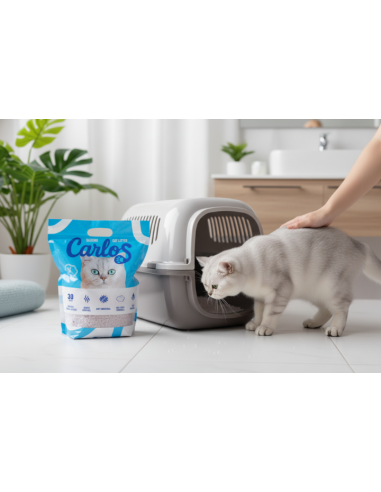 Bezpyłowy żwirek silikonowy dla kota Carlos 3,8L 5905842537286 6