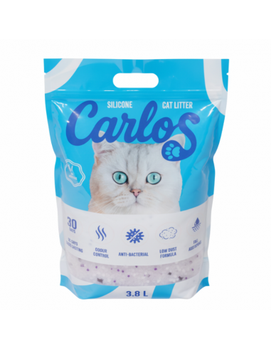 Bezpyłowy żwirek silikonowy dla kota Carlos 3,8L 5905842537286 12