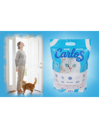 Niezbrylający żwirek dla kota silikonowy Carlos 8x 3,8L 5905842537293 9