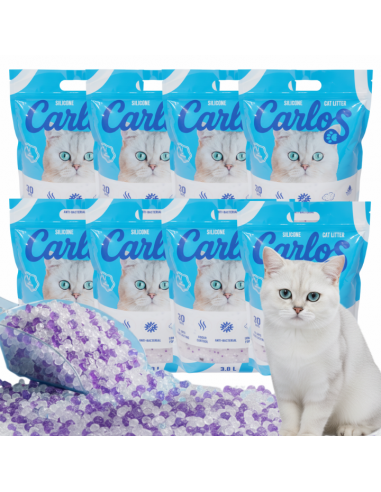 Niezbrylający żwirek dla kota silikonowy Carlos 8x 3,8L 5905842537293 13