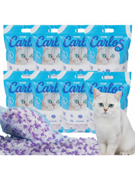 Niezbrylający żwirek dla kota silikonowy Carlos 8x 3,8L 5905842537293 13