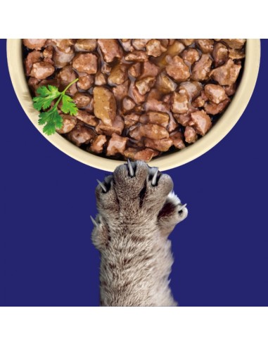 Zestaw saszetek mokrej karmy dla dorosłych kotów z kurczakiem i łososiem OptiVital 60x85 g 5906764003347 7