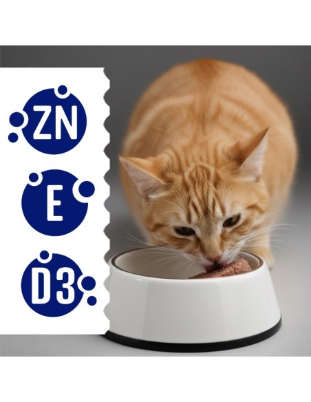 Zestaw saszetek dla kota szarpane kawałki z łososiem w sosie OptiVital 28x85g 5906764003316 9