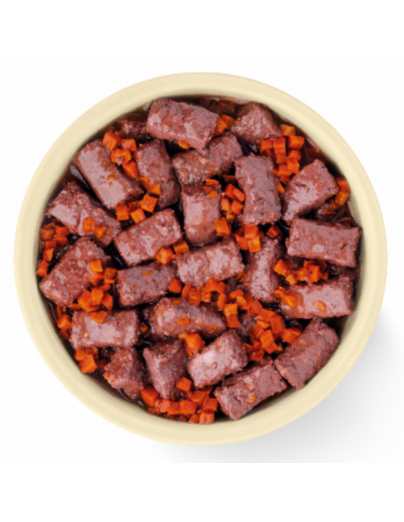 Zestaw puszek dla psa z jagnięciną, wątróbką i marchewką sosie OptiVital 6x1250g 5907467782638 14