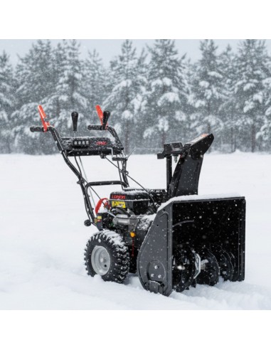 Wydajna odśnieżarka spalinowa z napędem z rozrusznikiem elektrycznym NAC STP196L-61-E-K 5902490793576 2