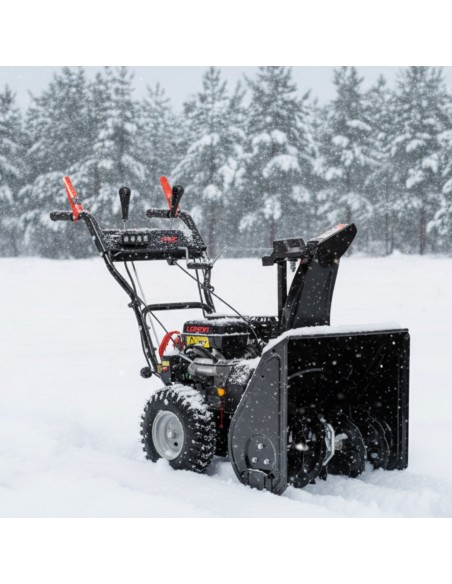 Wydajna odśnieżarka spalinowa z napędem z rozrusznikiem elektrycznym NAC STP196L-61-E-K 5902490793576 2