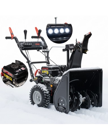 Wydajna odśnieżarka spalinowa z napędem z rozrusznikiem elektrycznym NAC STP196L-61-E-K 5902490793576