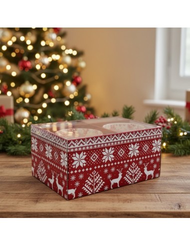 Świąteczny zestaw 4 porcelanowych kubków w opakowaniu prezentowym 530 ml 5905842527126 3