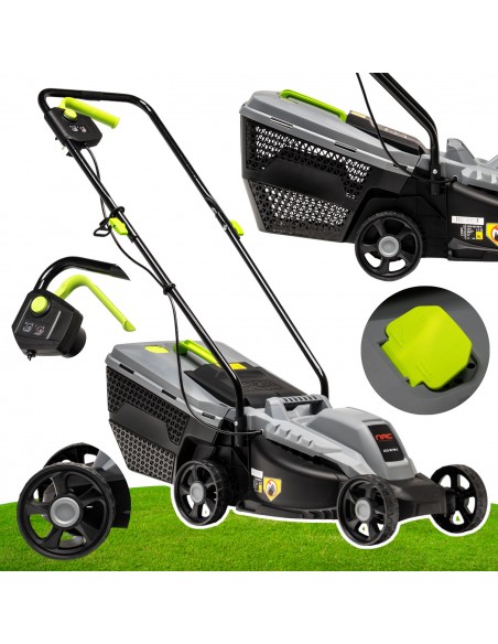 KOSIARKA ELEKTRYCZNA NAC LE13-32-PB-C 1300W 32CM KOSZ 30 LITRÓW 5900607534197