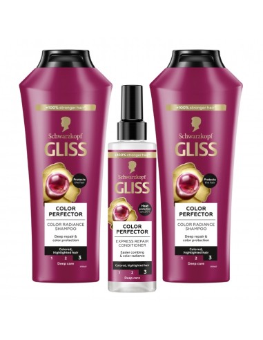 Zestaw pielęgnacyjny Gliss Colour Perfector do włosów farbowanych 3838824413365