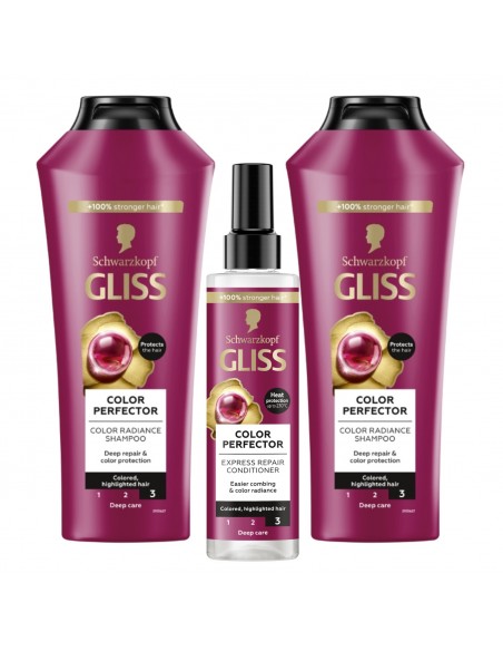 Zestaw pielęgnacyjny Gliss Colour Perfector do włosów farbowanych 3838824413365