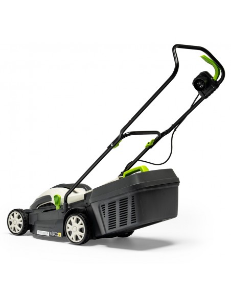 Łatwa w obsłudze kosiarka elektryczna NAC LE14-34-PB-KC 1400W z zabezpieczeniem termicznym + kosz 5902067856390 5