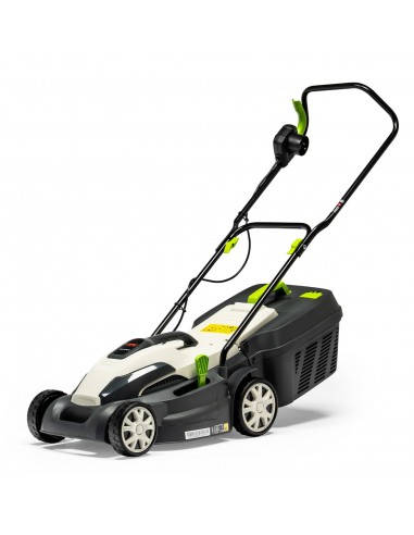 Łatwa w obsłudze kosiarka elektryczna NAC LE14-34-PB-KC 1400W z zabezpieczeniem termicznym + kosz 5902067856390 7