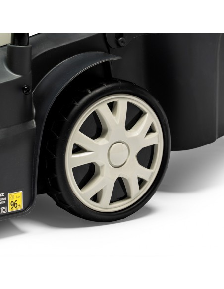 Łatwa w obsłudze kosiarka elektryczna NAC LE14-34-PB-KC 1400W z zabezpieczeniem termicznym + kosz 5902067856390 9