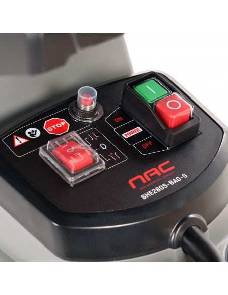 Wydajny rozdrabniacz gałęzi rębak frezowy NAC SHE280S-BAG-G, 2800 W 5902067856093 7