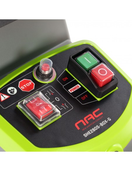 Wydajny rozdrabniacz gałęzi z silnikiem szczotkowym NAC SHE280S-BOX-G, 2800 W 5902067856109 2