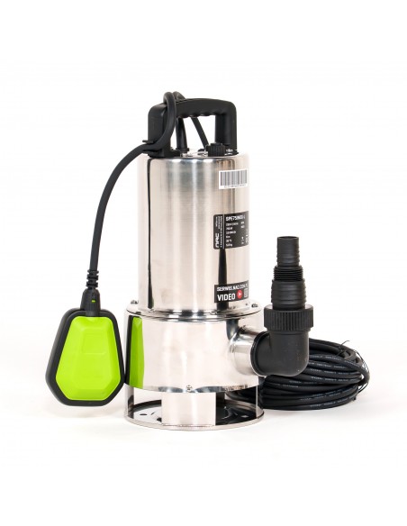 Solidna pompa zatapialna do brudnej wody NAC SPE75INOX-L, 750 W 15000l/h 5902490742628 3