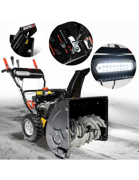 Odśnieżarka spalinowa z napędem i rozrusznikiem elektrycznym 66 cm NAC STP212L-66-E-K 5905842537712
