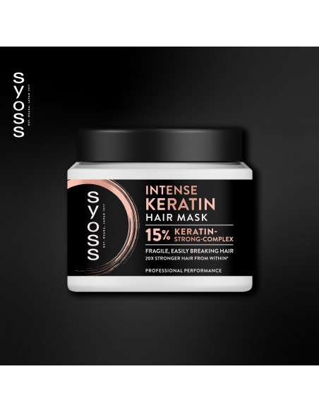 Wzmacniająca maska do włosów delikatnych i łamliwych SYOSS Deep Keratin 400 ml 9000101743234 2