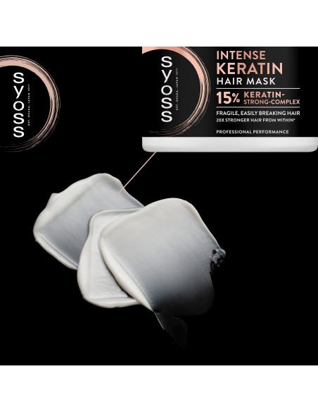 Wzmacniająca maska do włosów delikatnych i łamliwych SYOSS Deep Keratin 400 ml 9000101743234 3