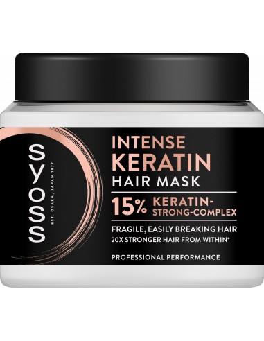 Wzmacniająca maska do włosów delikatnych i łamliwych SYOSS Deep Keratin 400 ml 9000101743234 6