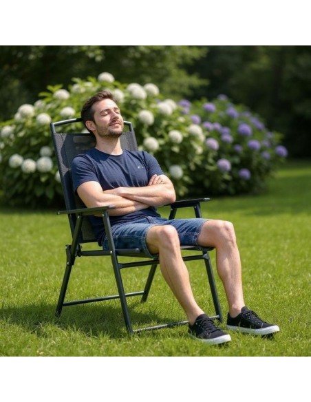 Stylowy zestaw mebli ogrodowych dla 6 osób: stół obiadowy + 6x składane krzesło Meven 5905842532533 15