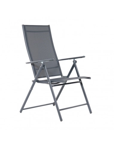 Wygodny zestaw mebli ogrodowych dla 4 osób: stół szklany + 4x fotel regulowany 5905842532526 9