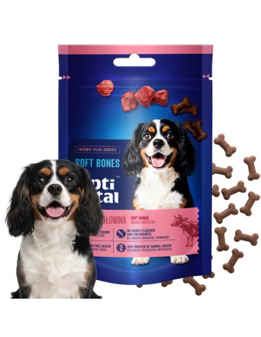 Miękkie kosteczki z wołowiną, przysmak dla psa OptiVital 90 g 5907467782812 10