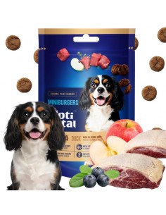Mięsne miniburgerki z kaczką, jabłkiem i tymiankiem, smaczki dla psa OptiVital 60 g 5907467782799