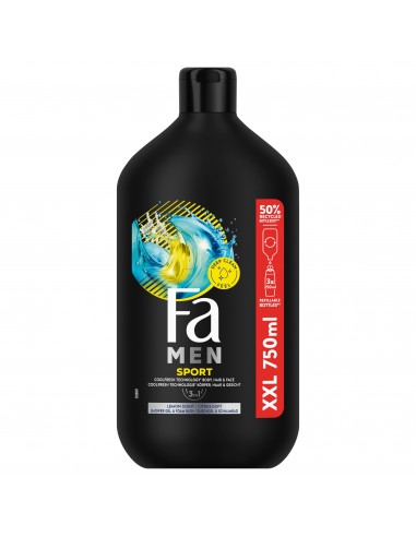 Cytrusowy żel pod prysznic dla mężczyzn Fa Men Sport 750 ml 5201143728942