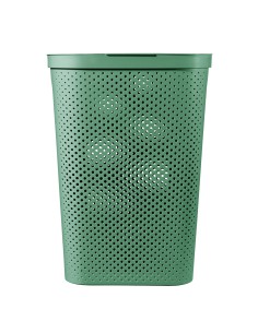 Zielony kosz na pranie 60l Curver Infinity Recycled 3253924754185 2