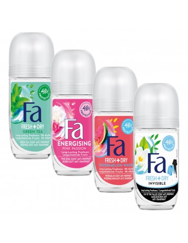 Zestaw antyperspirantów dla kobiet 4x 50ml Fa 3838824405278