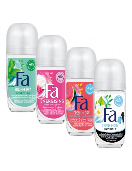 Zestaw antyperspirantów dla kobiet 4x 50ml Fa 3838824405278